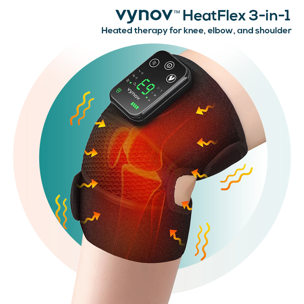 VYNOV™ HeatFlex 3-in-1 – Versatile Heated Massager for Joints, Mobility & Recovery