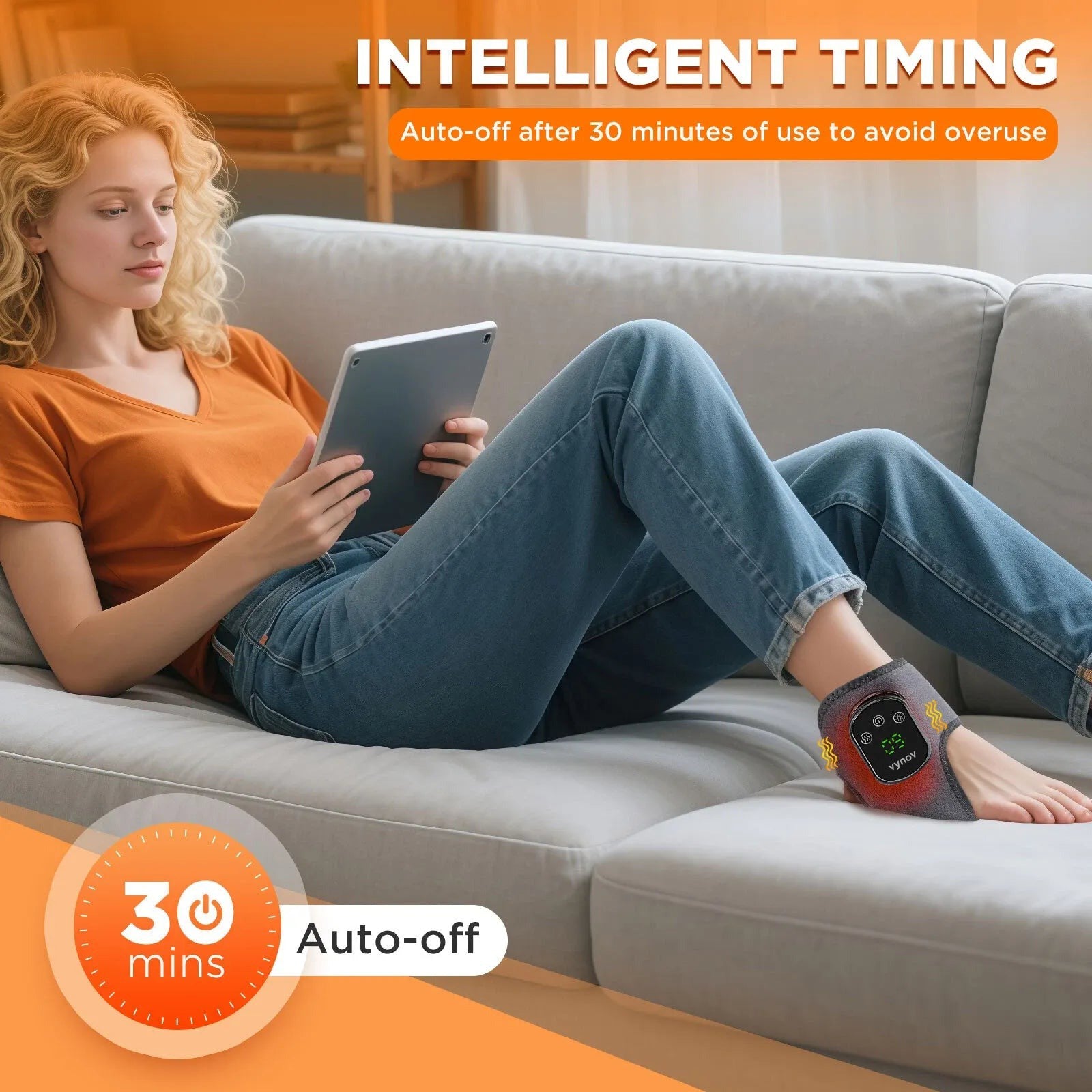 VYNOV™ HeatFoot – Heated Massager for Relaxation & Pain Relief