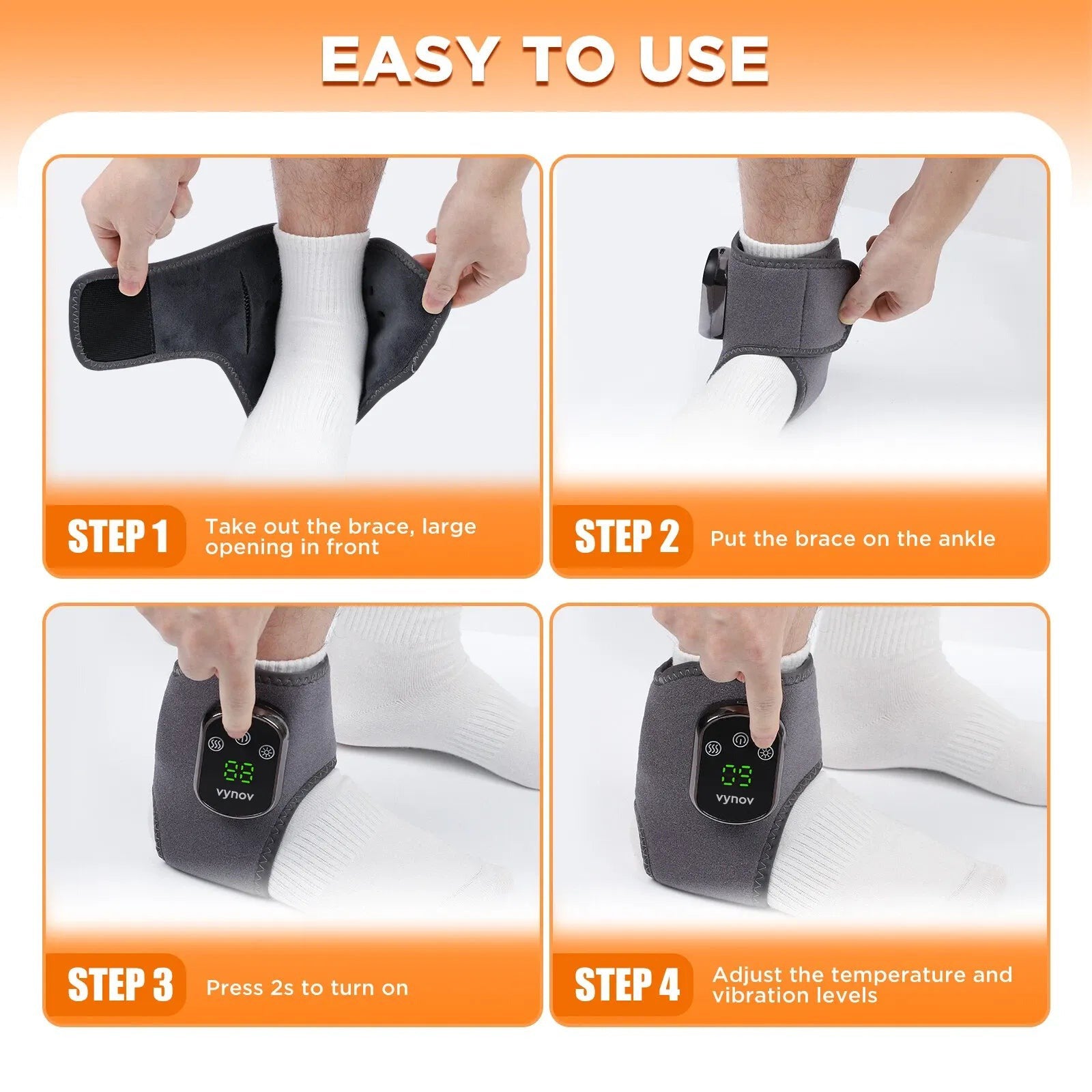VYNOV™ HeatFoot – Heated Massager for Relaxation & Pain Relief